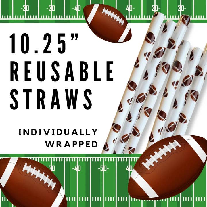 Sip Sleeves ~ Insulated Cup Sleeves and Drink Accessories - Wholesale Drinking Straw - Softball 10.25" Long Printed Plastic Straws ~ IND WRAPPED2