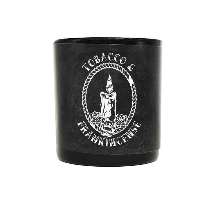 'Stache Salt - Wholesale Jar/Filled Candle - Tobacco & Frankisence Candle