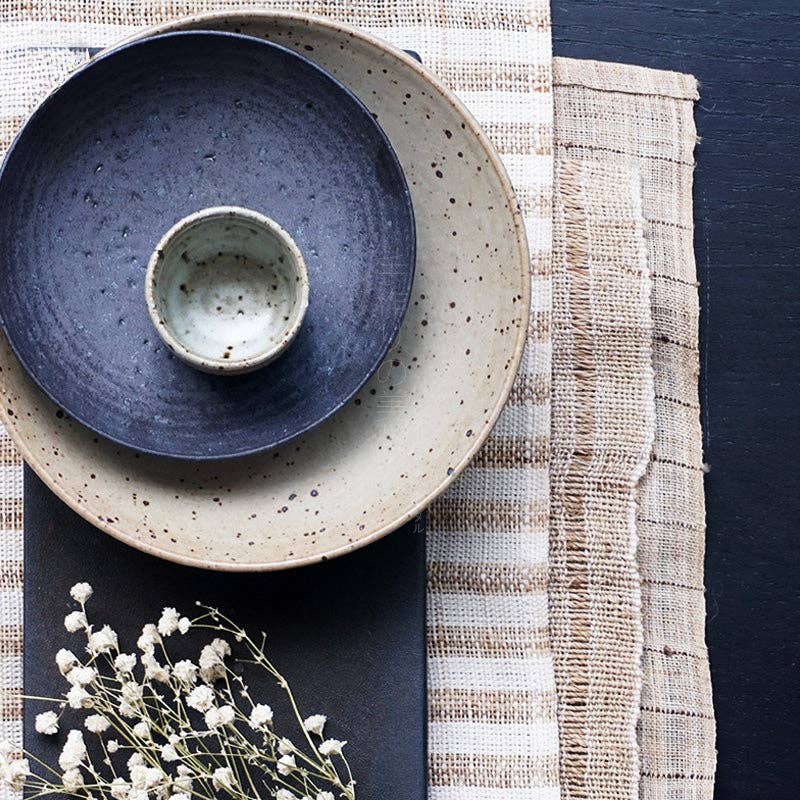 Gohobi （We cover U.S. import duties） – wholesale Dinner plate – Gohobi Jiutu Coarse Pottery Plate14
