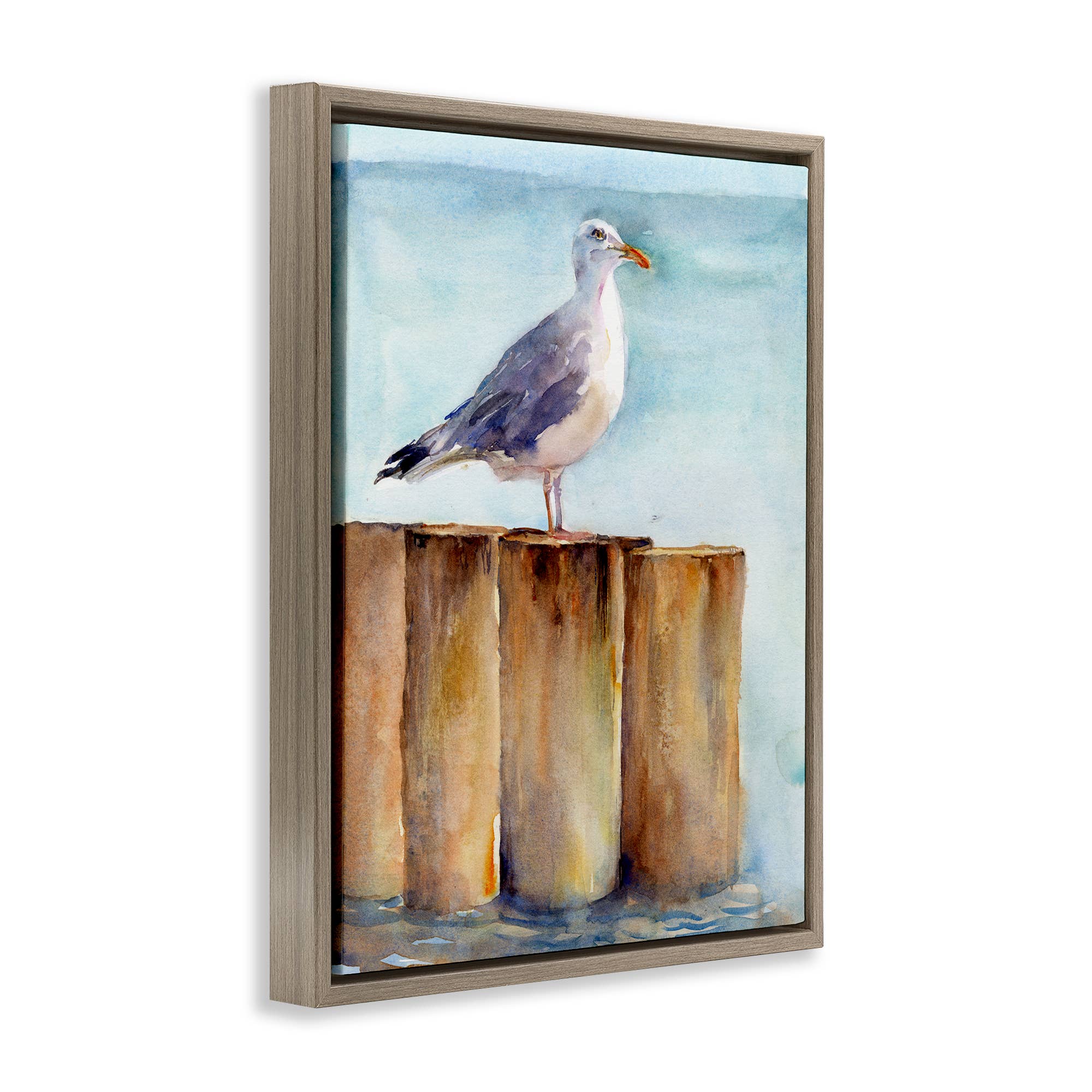 Stupell Industries - Wholesale Wall Sign - Seagull's Perch by Sea - Framed Wall Art18
