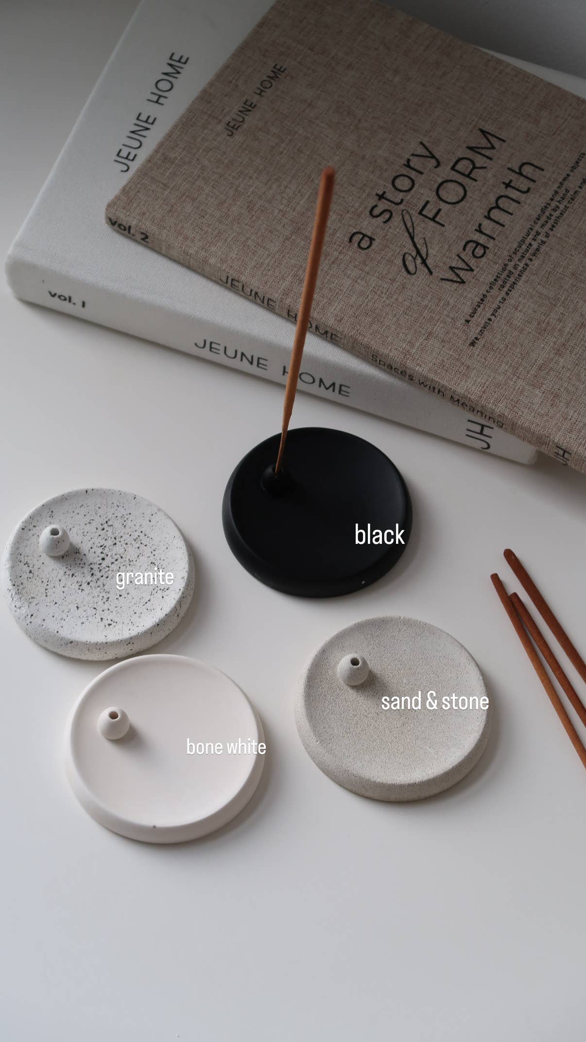 Jeune Home - Wholesale Incense Holder - Scandi Round Incense Holder5