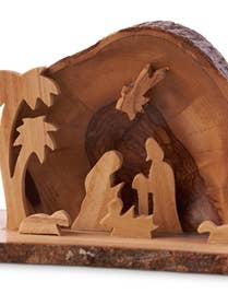 Grotte voûtée avec la sainte famille sous l'étoile pour la vente par Earthwood
