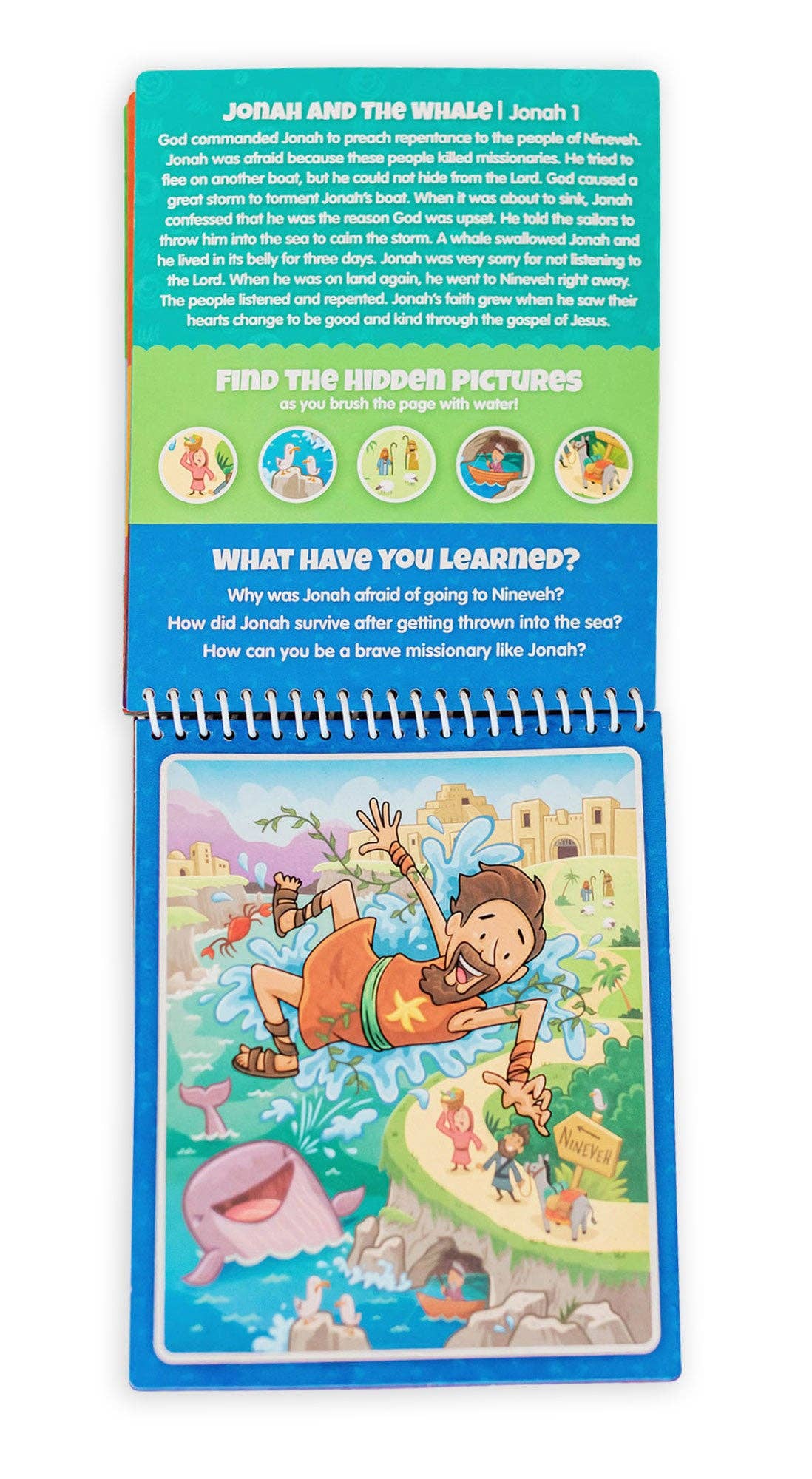 KangaToys - Wholesale Baby & Toddler Book (0-2) - Old Testament #2 Aqua Brush Activity Book, Reusable Travel Activity9