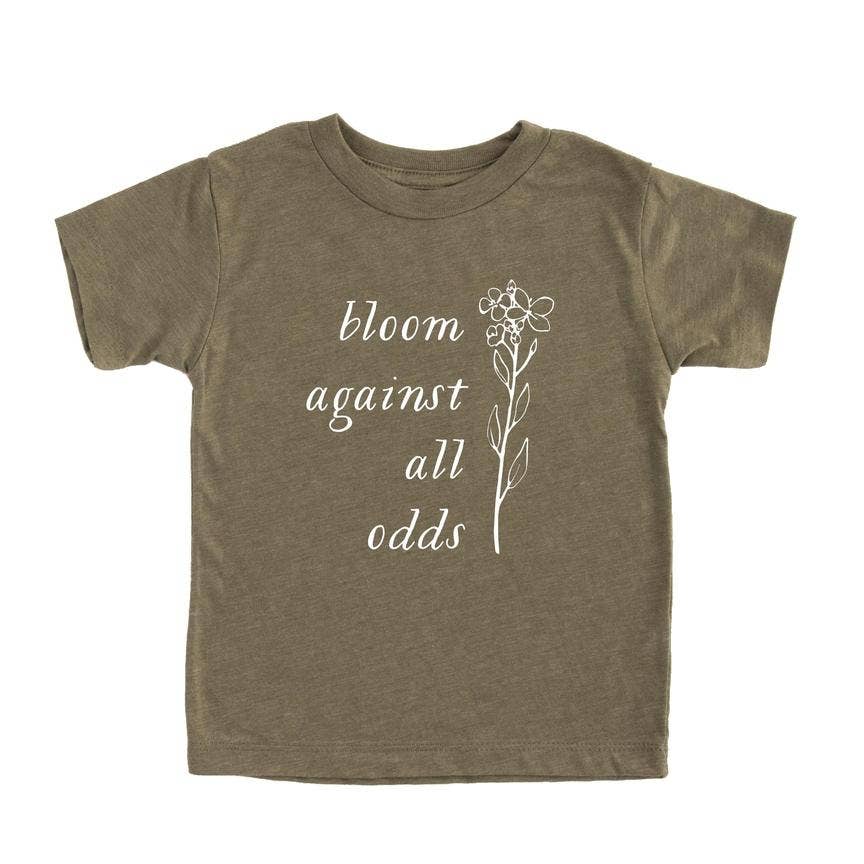 Nature Supply Co - Wholesale Screen Printed T-Shirt - Kids - Bloom Against All Odds T shirt | Kids Graphic Tee1