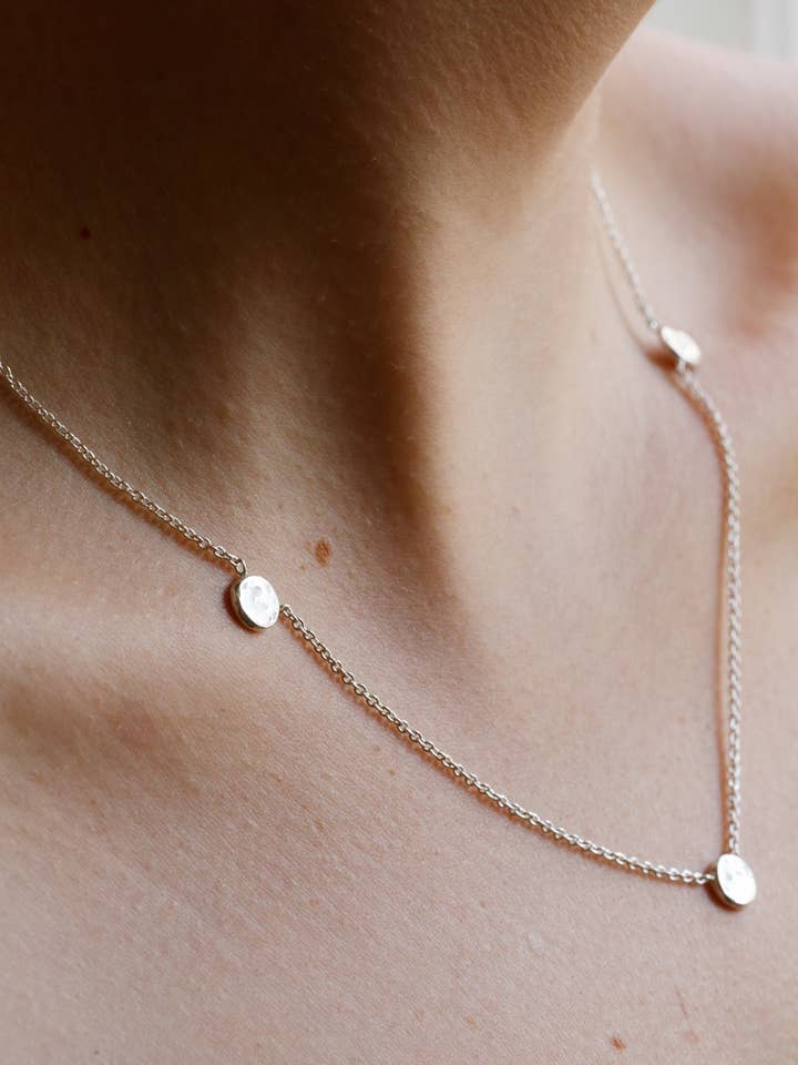 Three Little Moons Necklace for wholesale by Moon + Arrow