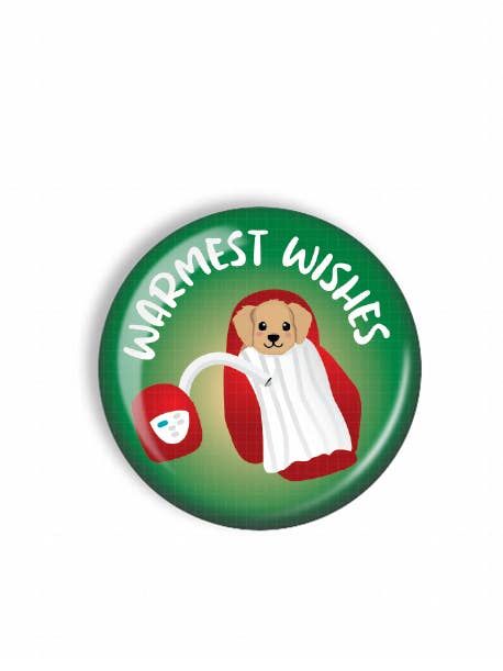 Topper de Dérouleur de Badge - Vœux les Plus Chaleureux - Interchangeable pour la vente par Snarkynurses