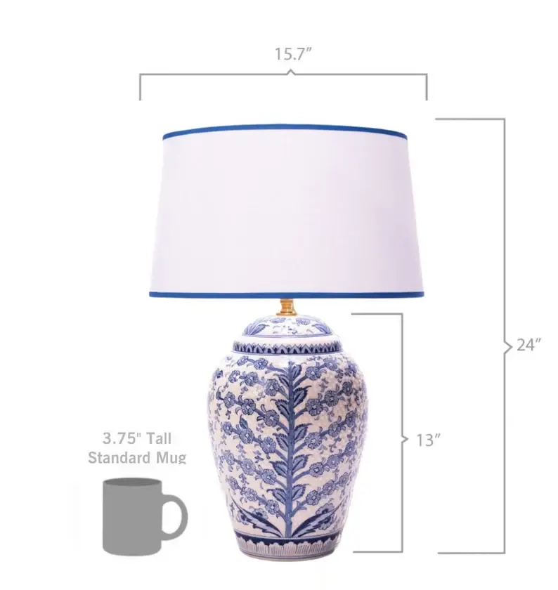 Pamoose - Wholesale Accent/Desk Lamp - Handmade Turkish Ceramic Table Lamp - The Tree of Life - 24"8