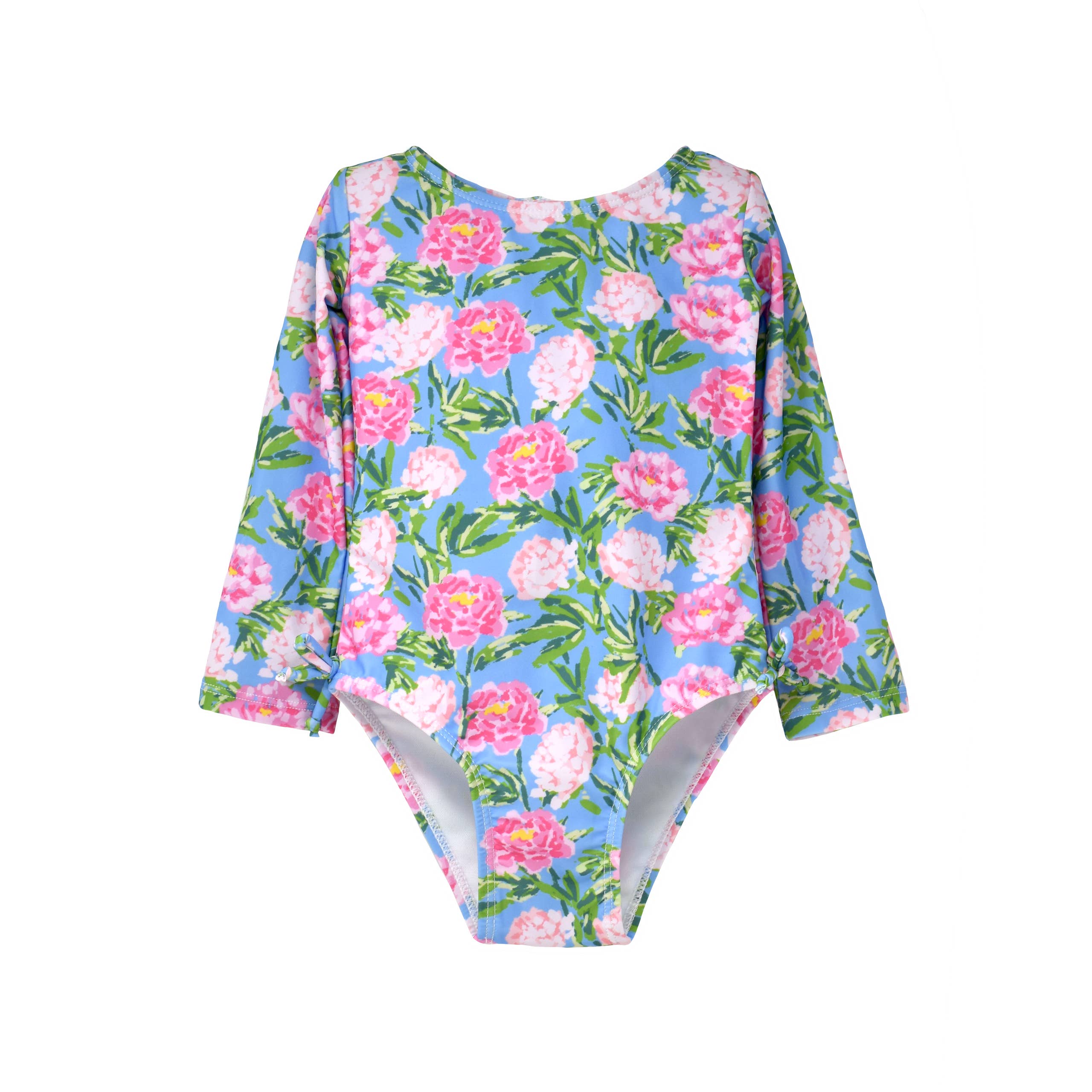 Flap Happy - Wholesale One Piece Swimsuit - Kids - Girls UPF50+ Charlie Long Sleeve Rash Guard Swimsuit (H)2