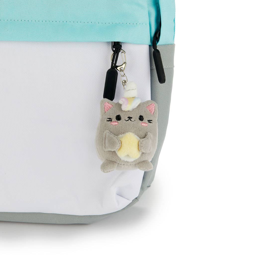 Balvi - Wholesale Keychain - Women's - Key ring, Fluffy Kawaii Starry, grey, polyester/metal2