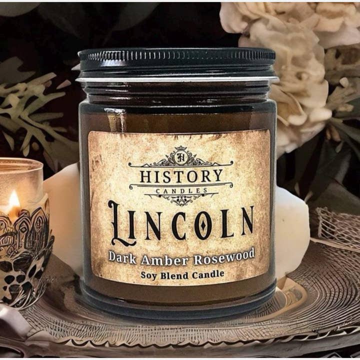 ABRAHAM LINCOLN Candle | History Candle | Civil War for wholesale by History Candles