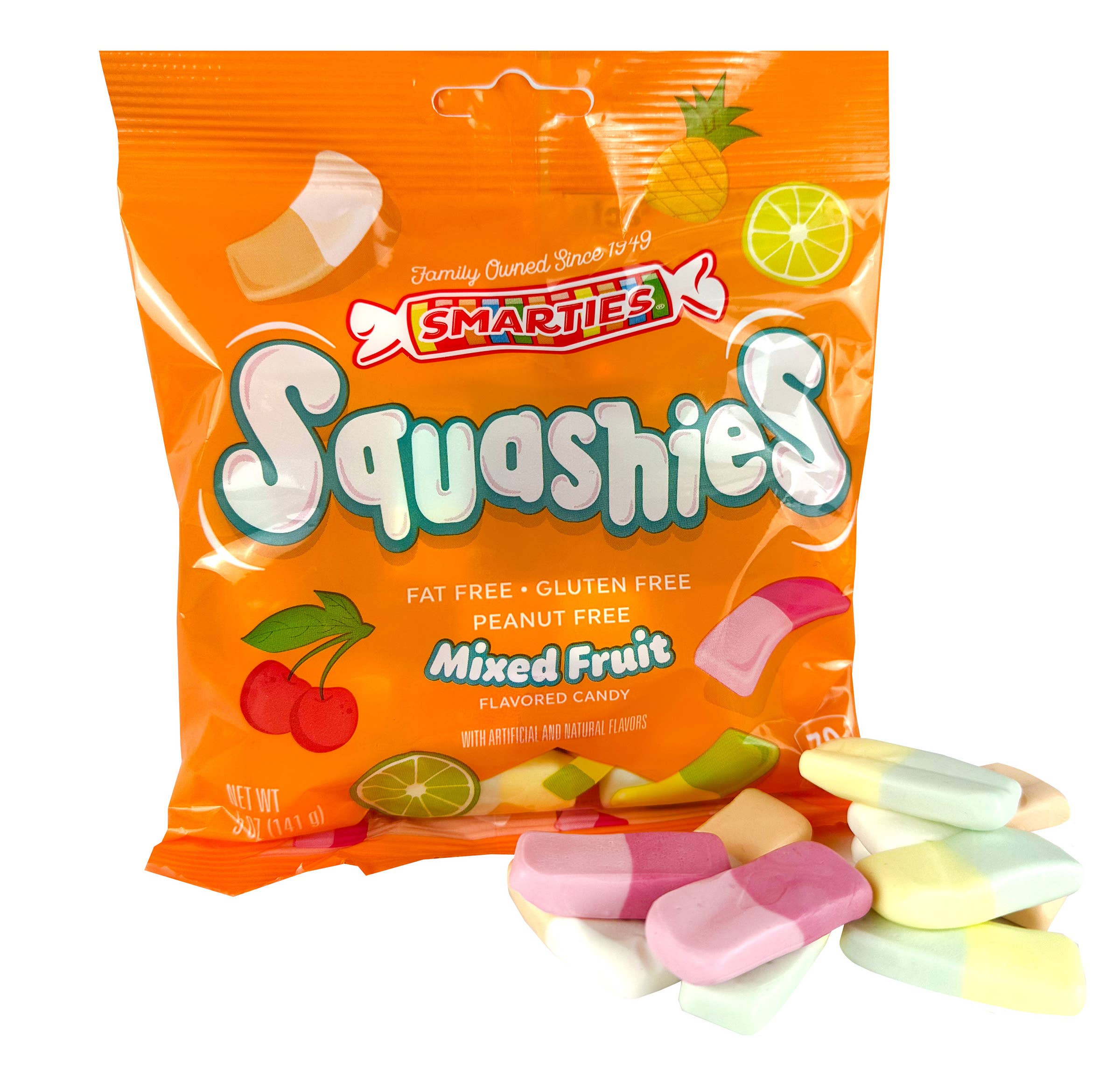 Grandpa Joe's Candy Shop - Wholesale Hard Candy - Smarties Squashies - Mixed Fruit 5oz, 12ct1