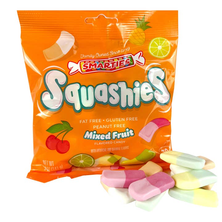 Grandpa Joe's Candy Shop - Wholesale Hard Candy - Smarties Squashies - Mixed Fruit 5oz, 12ct1