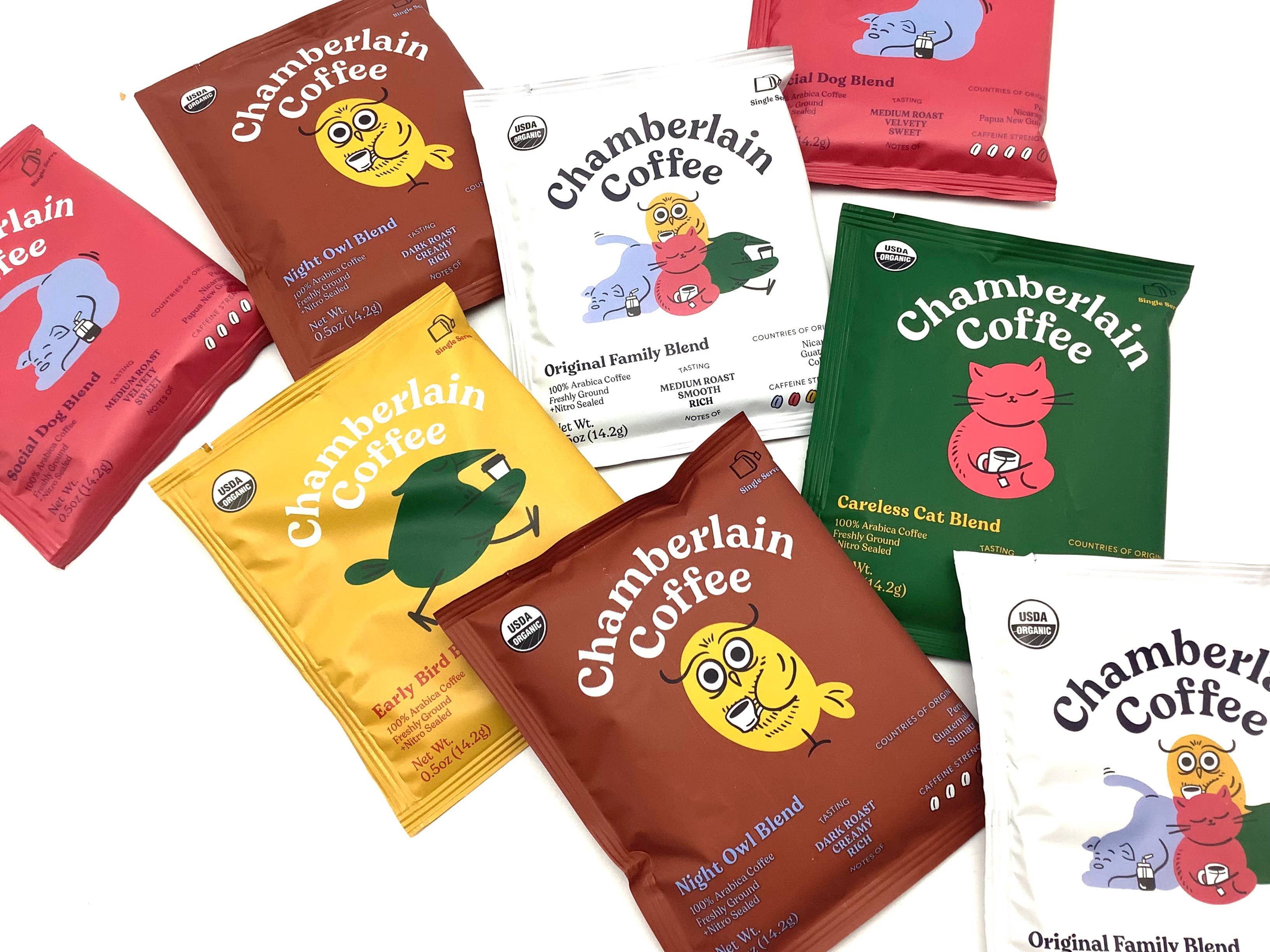 All Little Cute Things – Engroshandel Instant kaffe/espresso – Chamberlain Assortment udvalg økologiske kaffepakker3