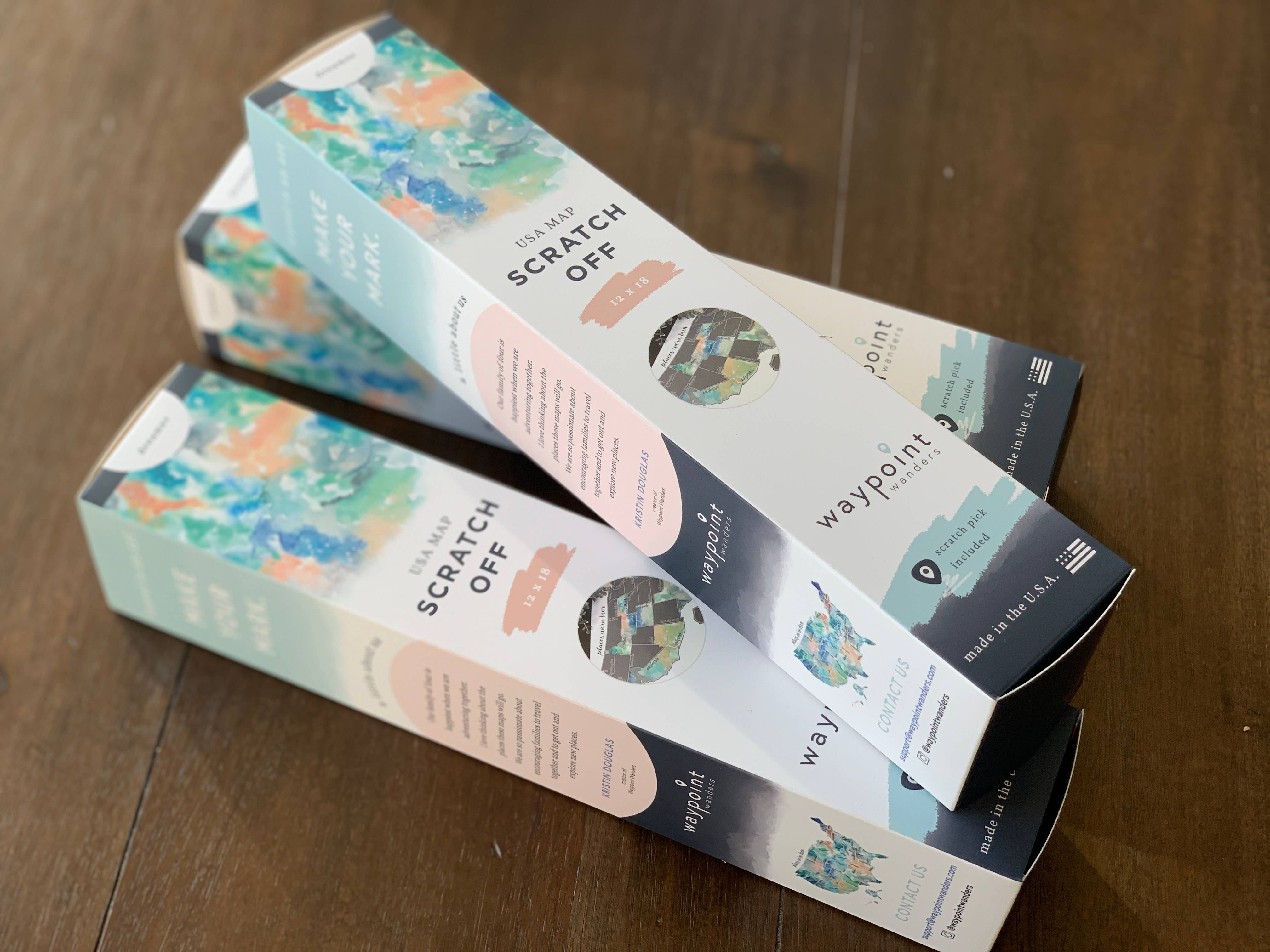 Waypoint Wanders - Vendita all'ingrosso Mappe - Mappa da grattare di Dreamer US4