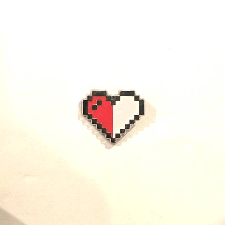 Ollybits Pixel Art - Wholesale Lapel Pin/Button - RPG Mini Filler Pixel Art Heart Enamel Pins2
