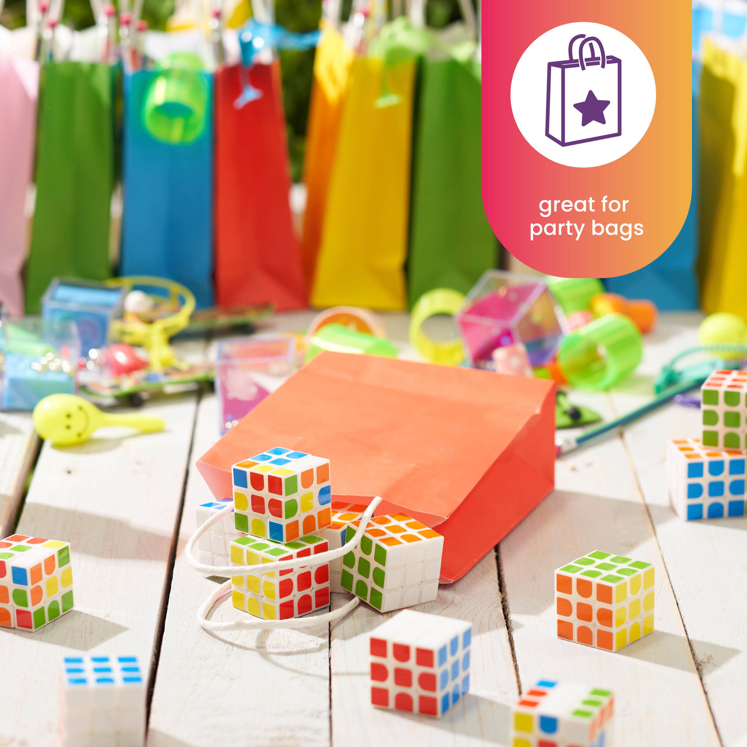 The Twiddlers - Wholesale Fidget Toy - Kids - 12 Mini Puzzle Speed Cube Fidget Toys, 3x3 - 3cm5