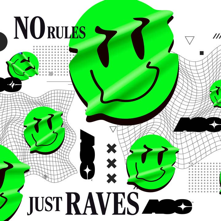 Foulard en soie Rulebreakers Only pour la vente par Agents of Chaos