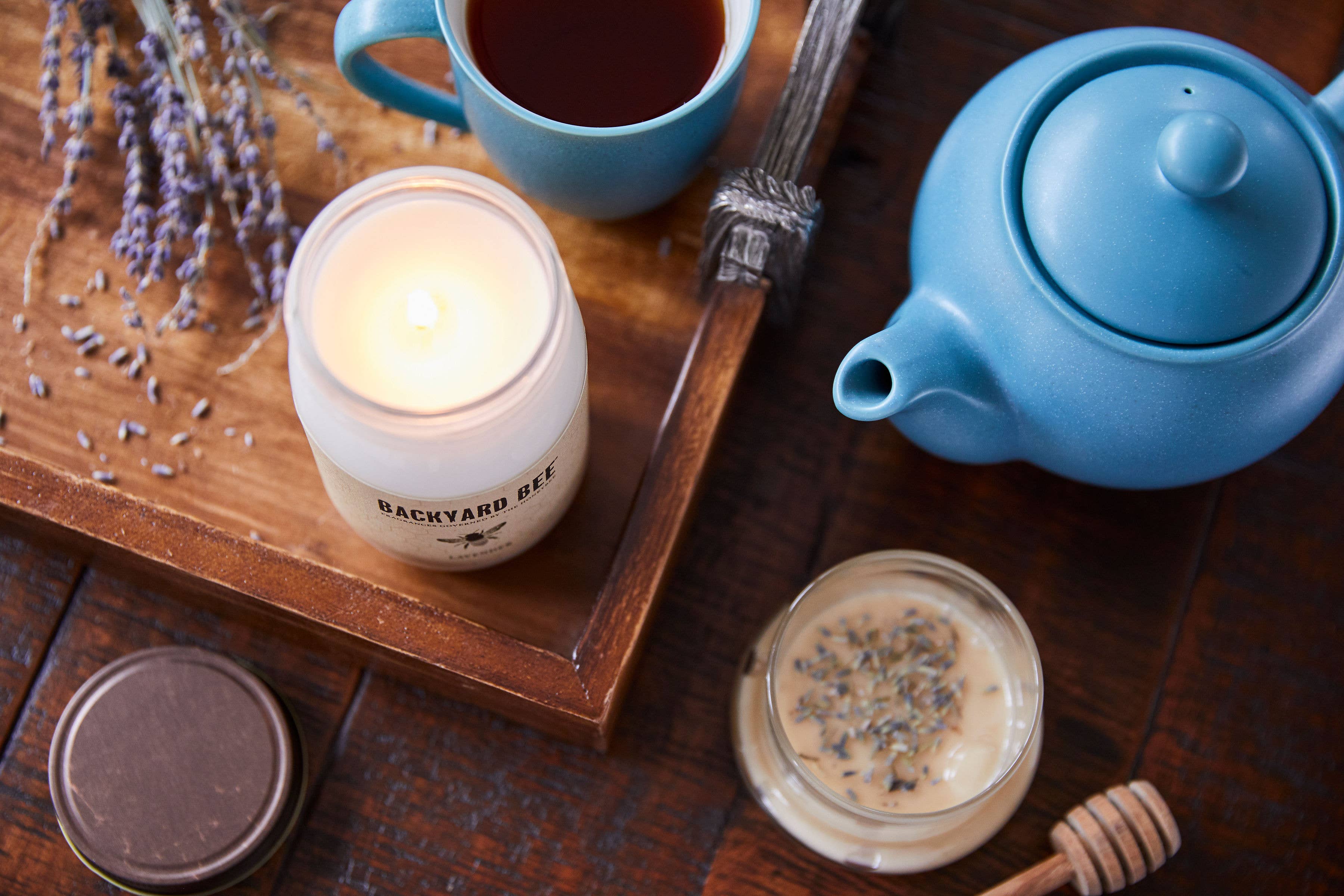 Backyard Bee - Wholesale Jar/Filled Candle - Lavender Almond Citrus Jar Filled Candle3