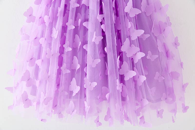 Little Trendy - Wholesale Dress - Kids - Girls 3D butterfly mesh Princess fairy dress 6