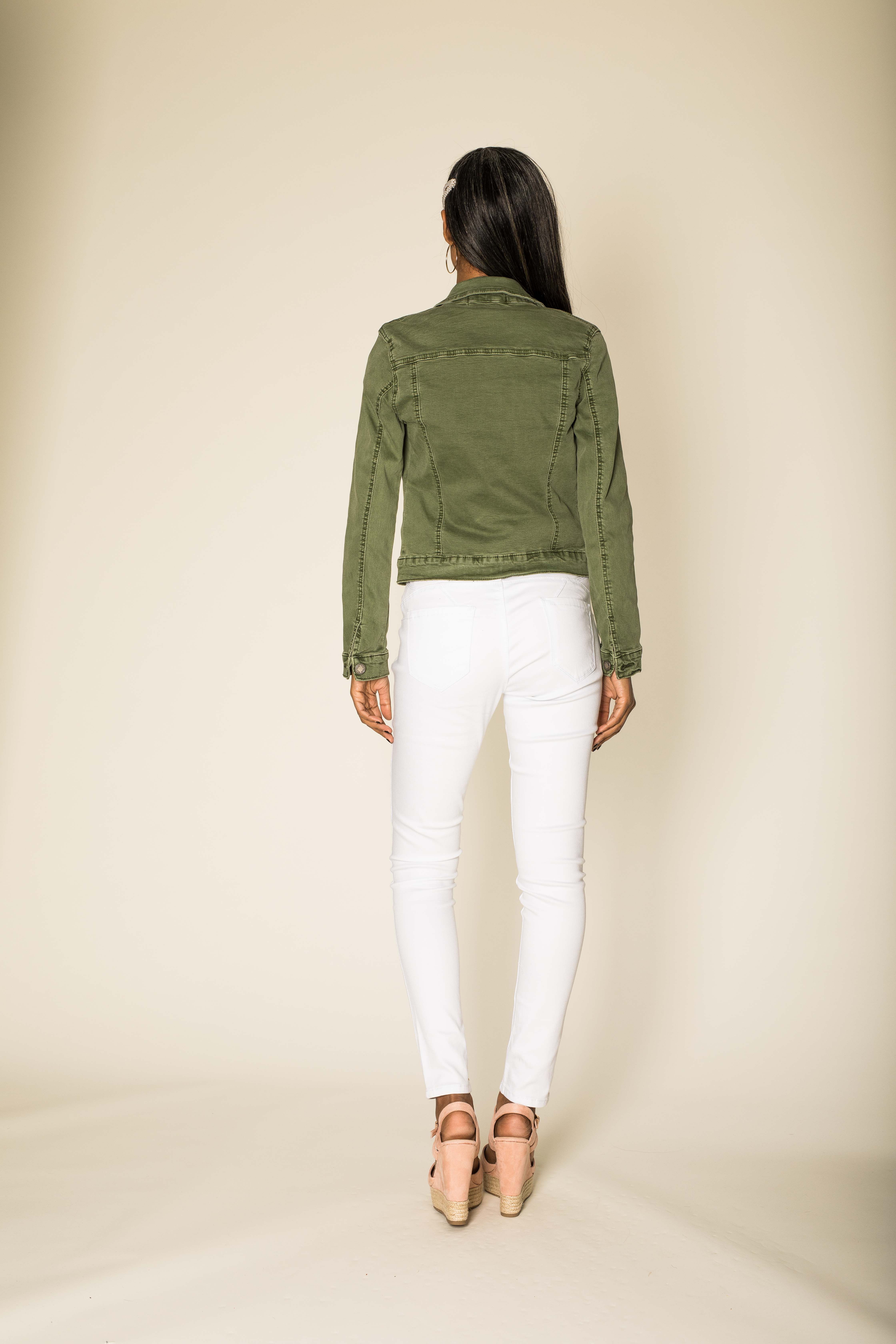 Nina Carter - Wholesale Jas - Dames - Stretch nauwsluitend jack kleur J212A39