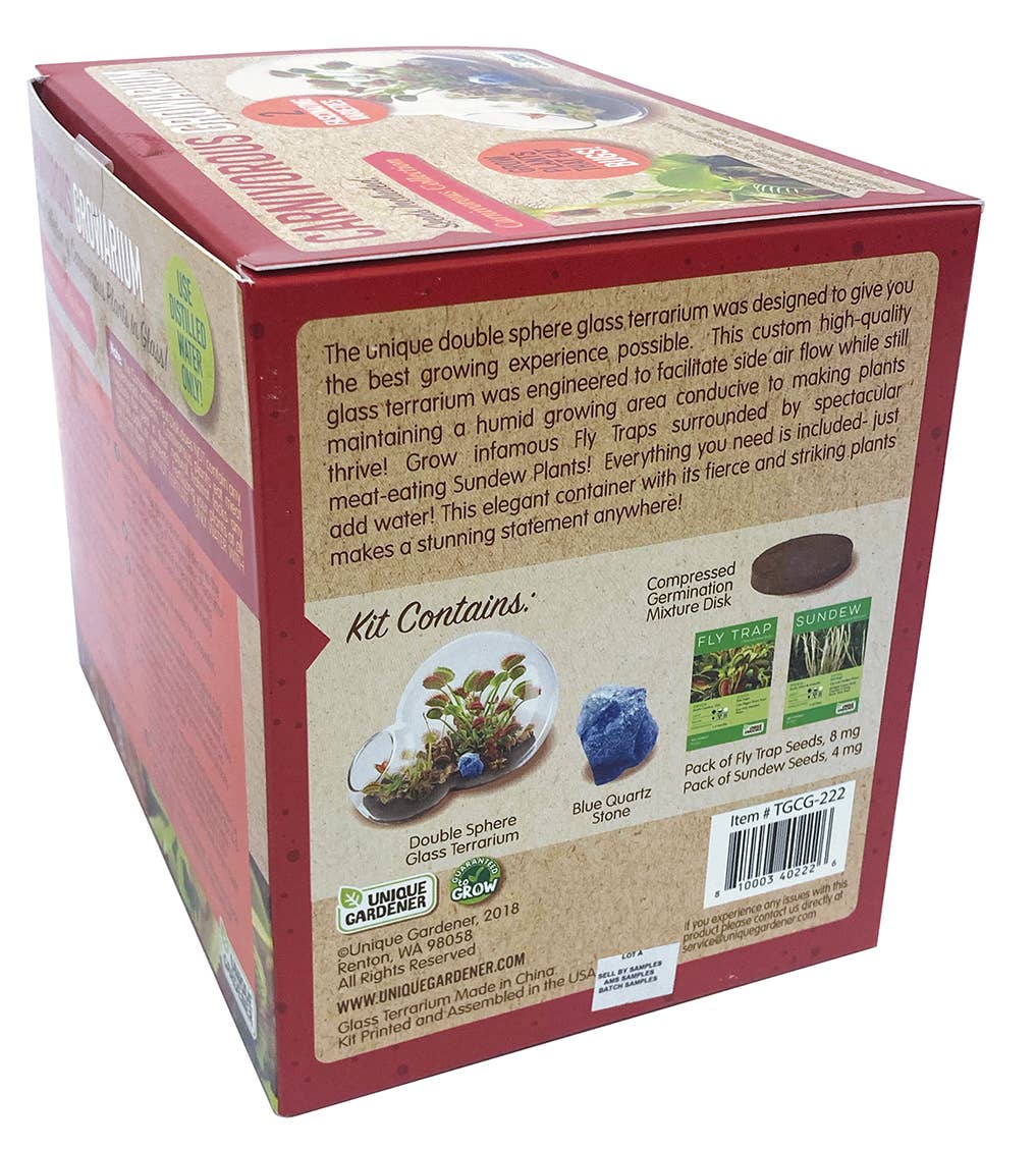 Silver Circle Products - Vente Terrariums - Terrarium en verre Carnivorous Growarium4