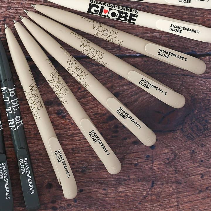 As You Like It Bioplastic Pen (All the World's a Stage) for wholesale by The Globe Shop