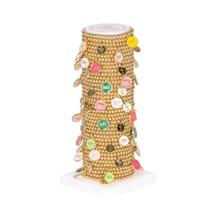 Kids Bracelet Tower – Grab & Go BFF Dainty Gold Bracelets for wholesale by Little Miss Zoe