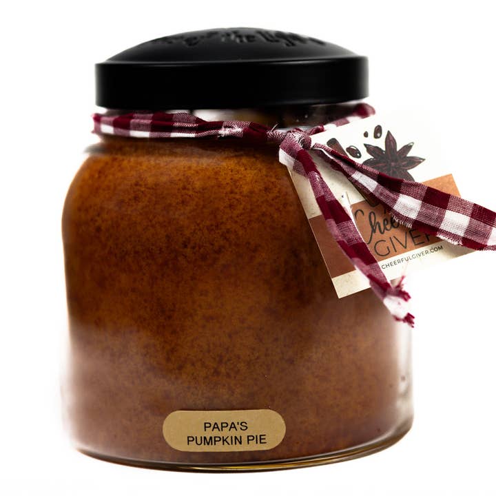 A Cheerful Giver - Wholesale Jar/Filled Candle - KOTL Papa Candle (34oz.) – Papa's Pumpkin Pie