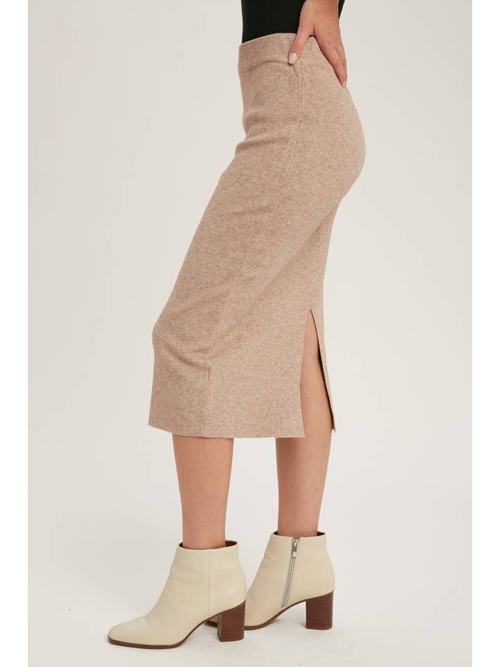 Bluivy - Wholesale Skirt - Women's - H LINE MIDI SWEATER SKIRT32