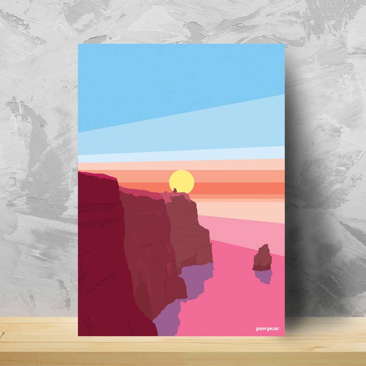 Cliffs of Moher Print for wholesale by Pawpear
