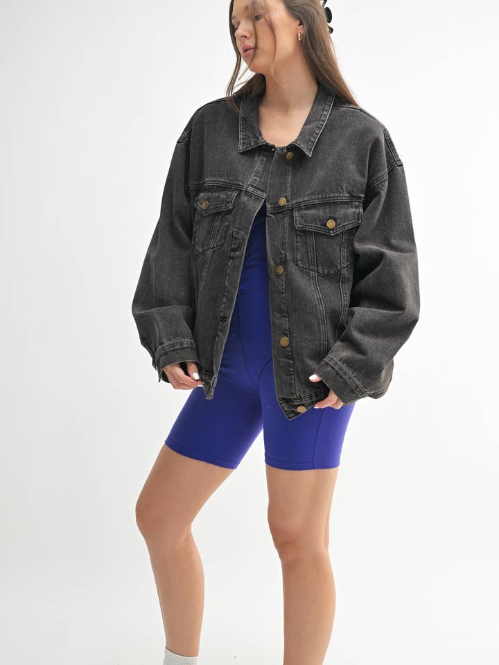 Mono B - Wholesale Denim Jacket - Women's - Boxy-Cut Denim Jacket4