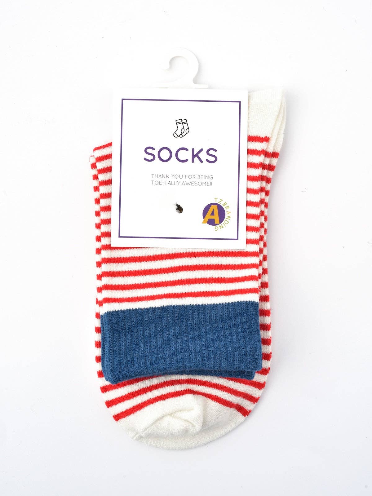 Funkyrel® Atzbranding Limited – wholesale Strumpor - Dam – Rufia - Vibrerande randiga mellankalvstrumpor0