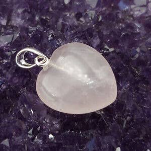 Shamans Crystal – Großhandel Individueller Charm/Anhänger – Herz-Anhänger aus Edelsteinen mit silberner Öse – Amethyst, Aventurin, Tigerauge & mehr3