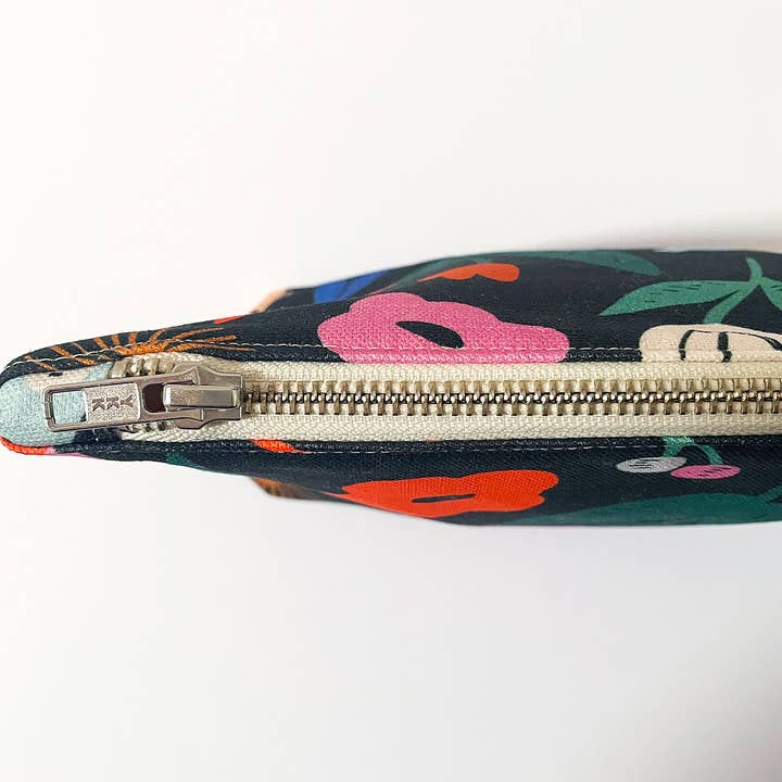 Fabric Drawer - Wholesale Pouch – Women’s - Handmade Make-up, Travel, Fabric Zip Purse - Floral Pop3
