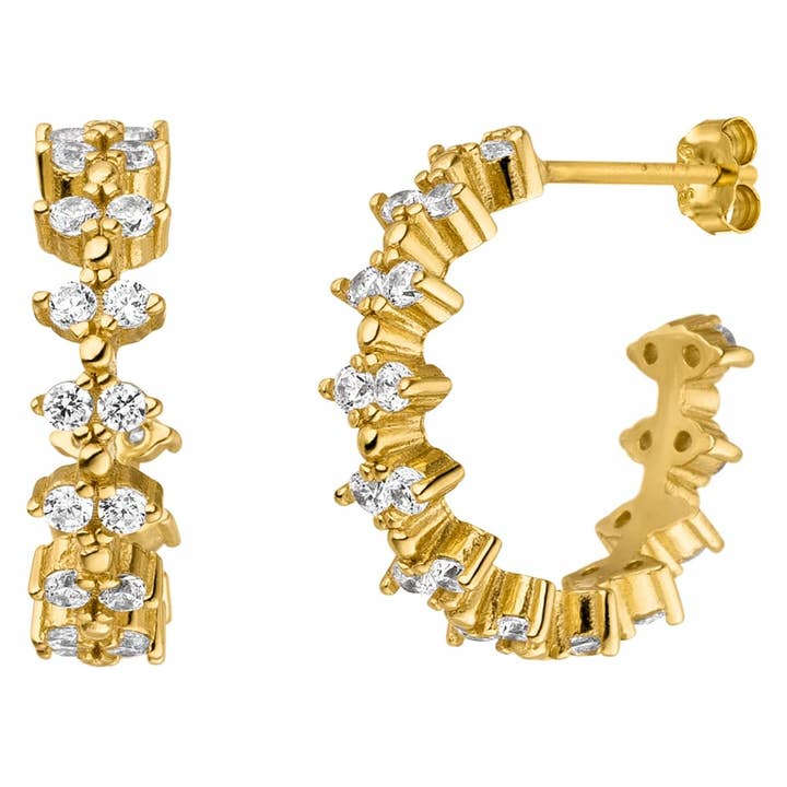 Brili earrings | 925 sterling silver for wholesale by Schmuckgroßhandel