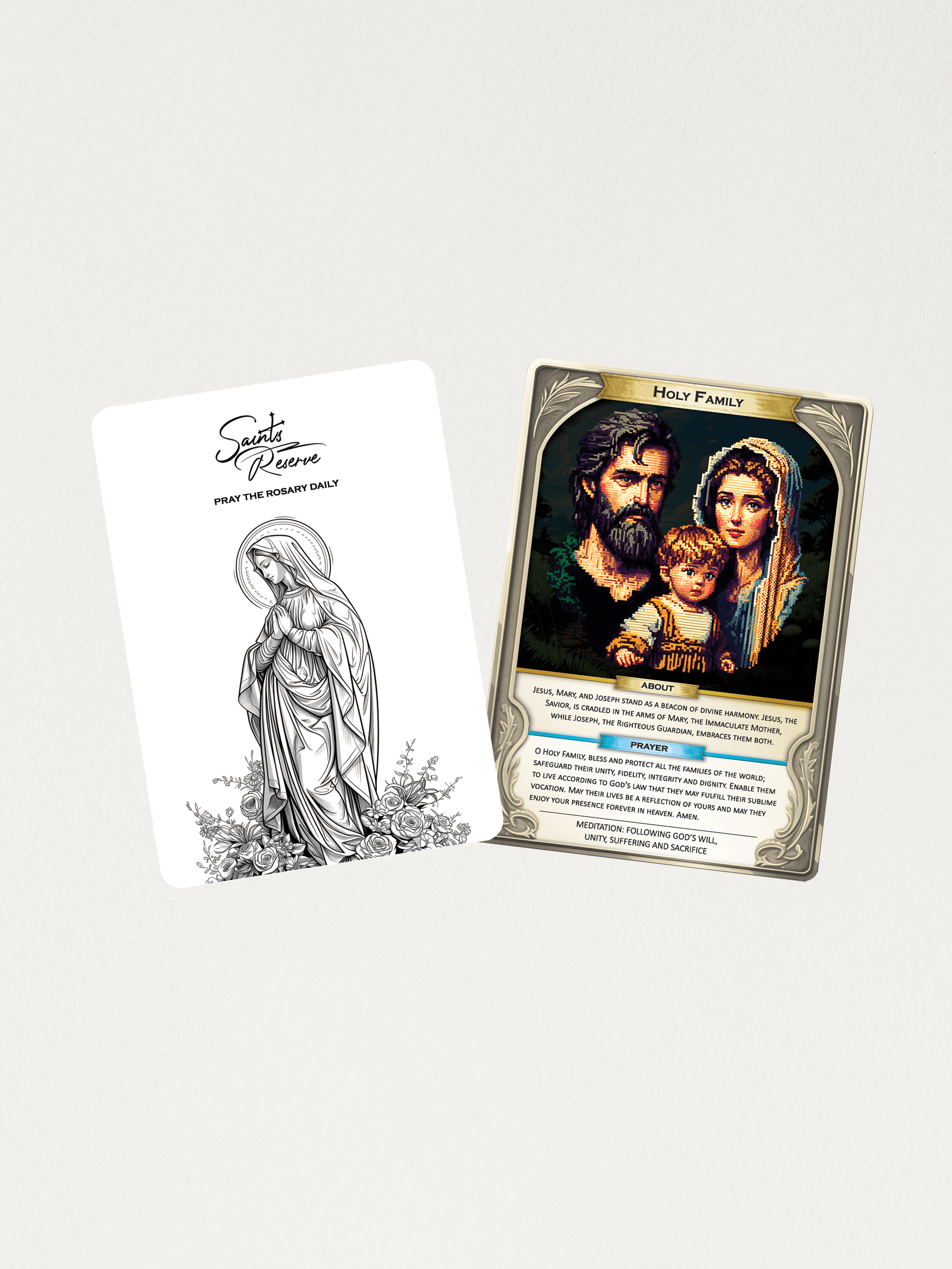 Saints Reserve – Großhandel Religiöse Grußkarte – Saints Reserve Holographische Gebetskarten23