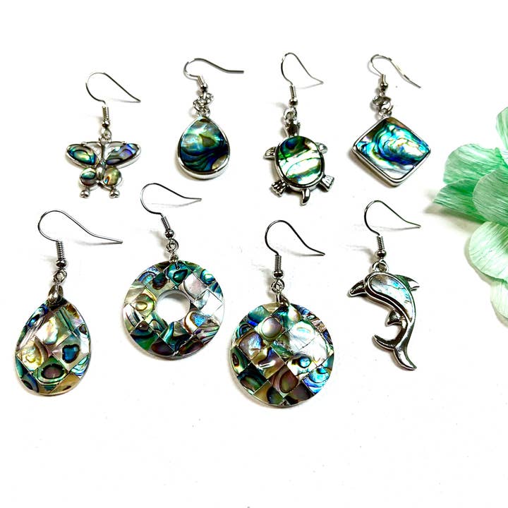 Abalone Shell Earrings Assortment #2 for wholesale by Devi Creations