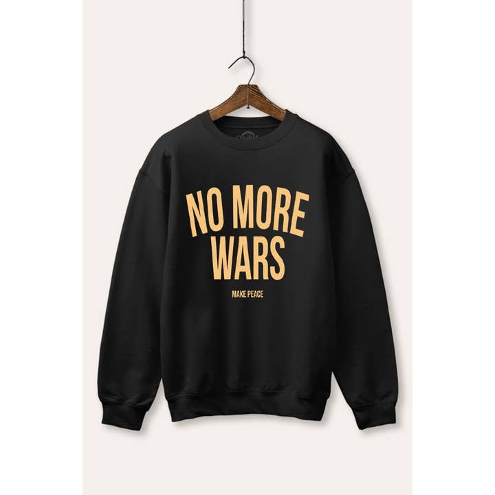 SWEATSHIRT EN MOLLETON GRAPHIQUE PLUS DE GUERRES pour la vente par STARCHIS