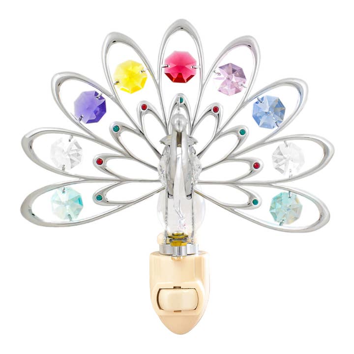 Large Peacock Night Light for wholesale by Mascot International, Inc.