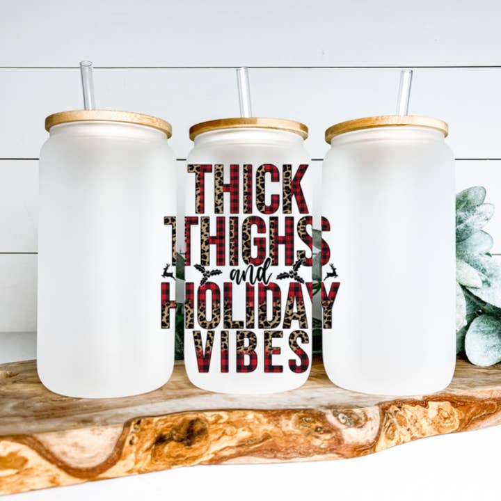 Thick Thighs and Holiday Vibes for wholesale by Creating Mamas Light LLC