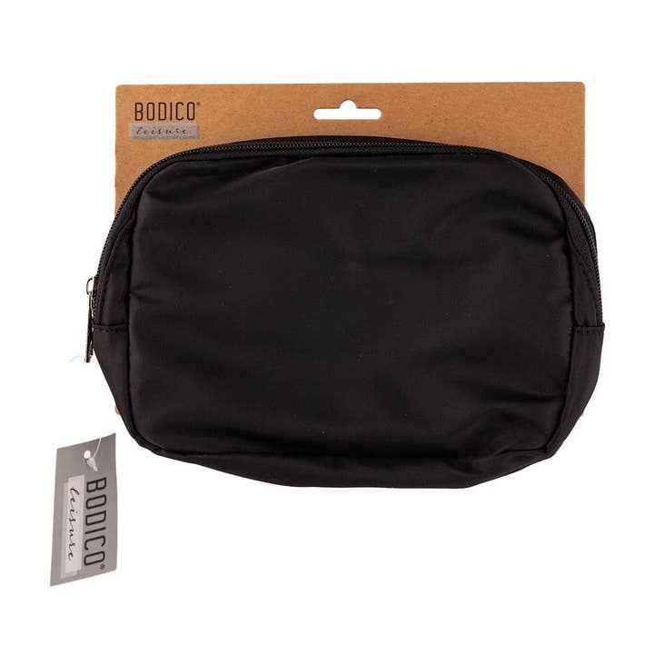 Bodico, Pochette Ceinture Noire Mate, noir pour la vente par Bodico