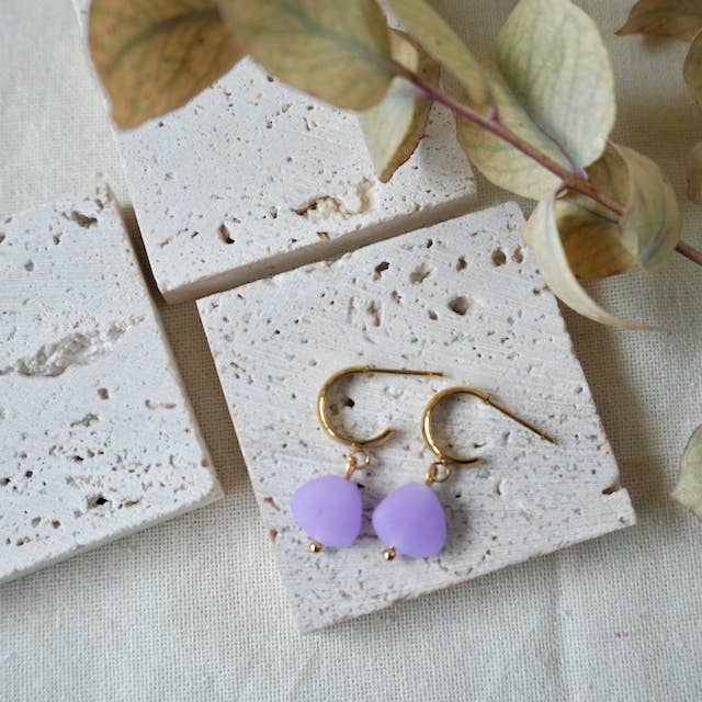 Aether & Nox – wholesale Huggie earrings – Terra Stud Huggie Pebbles8