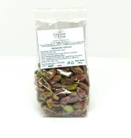 Le Tre Castagne dell'Etna - Wholesale Nuts - Roasted pistachio 100 g pack.1