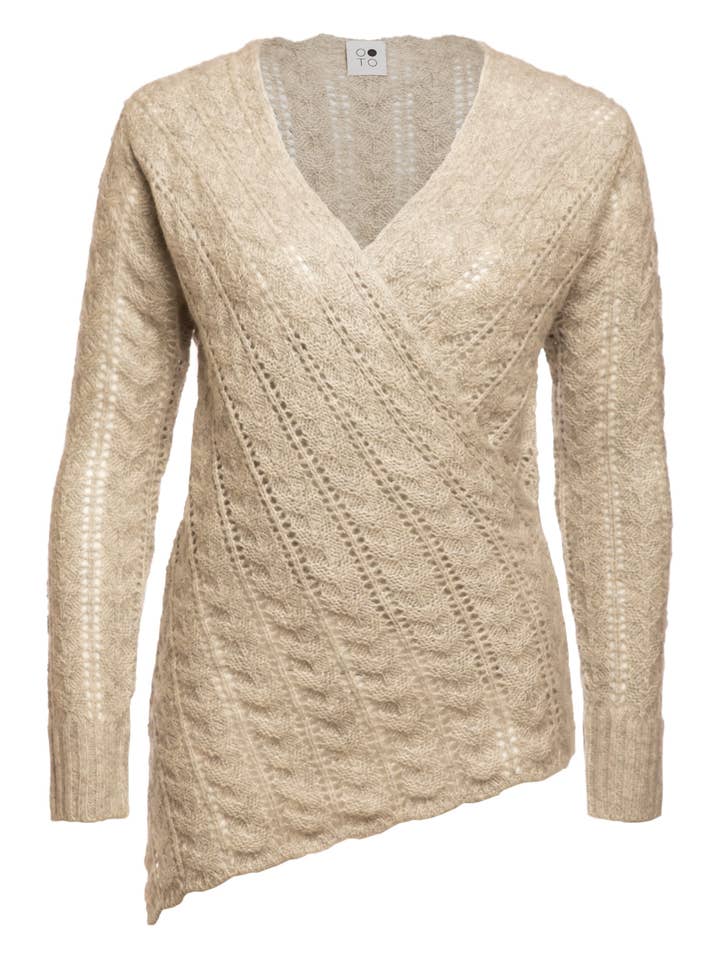 Garnet Wrap Sweater for wholesale by OO-TO