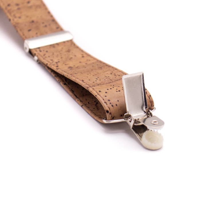 Meninas Bonitas Cork - Venta al por mayor Tirantes - Hombre - Tirantes ajustables de corcho marrón tabaco para hombre SUSPENDER L-542-C