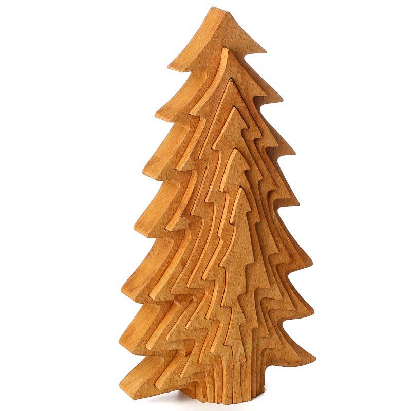 Factory Direct Craft - Wholesale Decorative Tabletop Object - 8-1/8" Incredible Collapsible 3D Wood Tree 3
