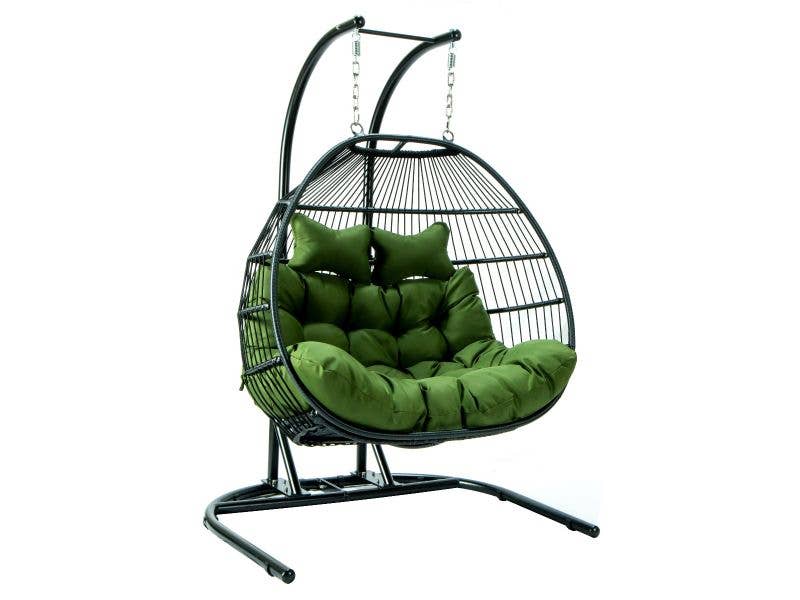 LeisureMod - Wholesale Egg Chair - Wicker 2 Person Double Folding Hanging Egg Swing Chair44
