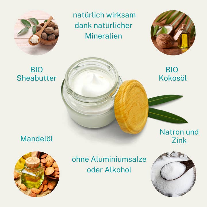 Kleine Auszeit Manufaktur - Wholesale Deodorant - Unisex - Citrus Basil deodorant cream, 30 ml2