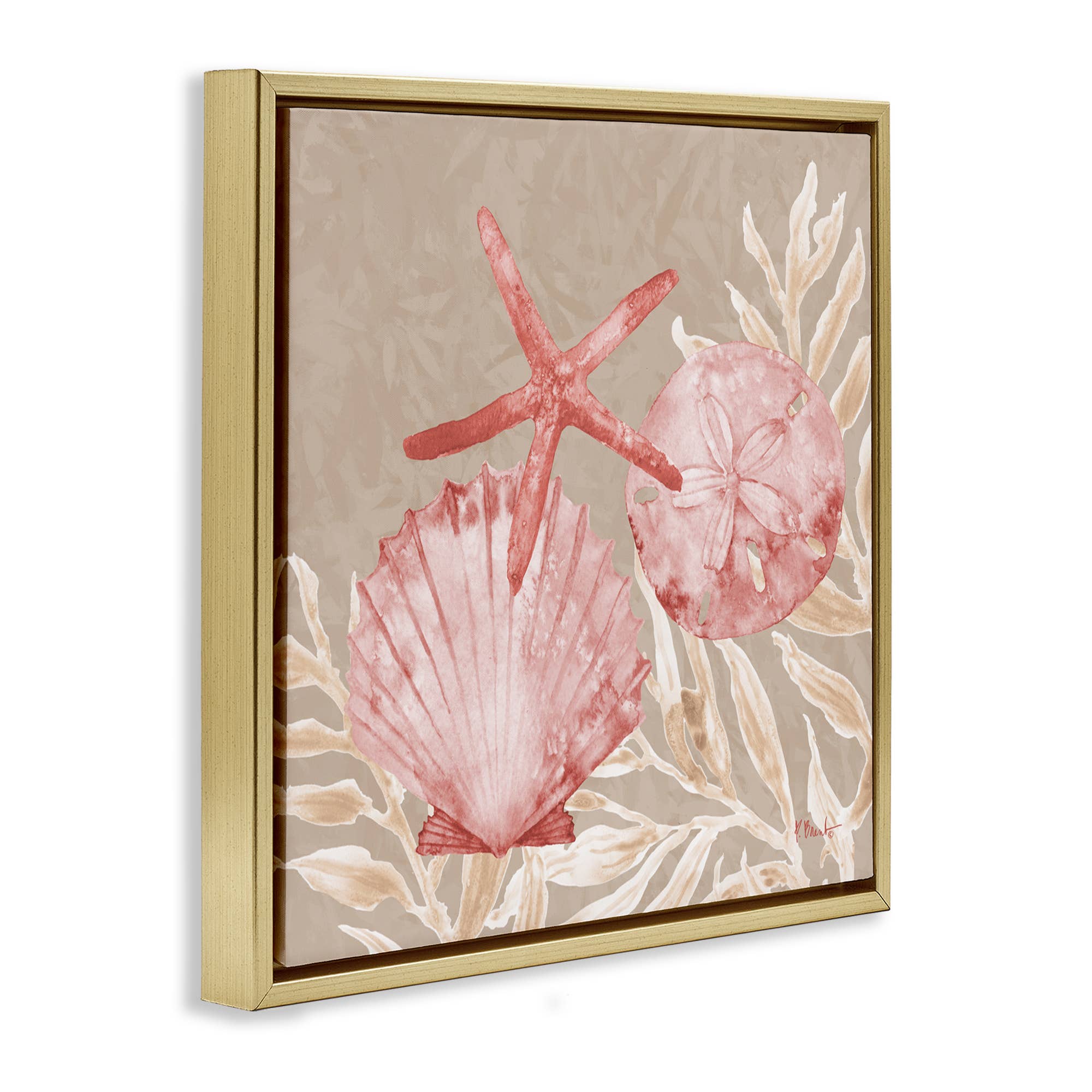 Stupell Industries - Vendita all'ingrosso Cartello da parete - Conchiglie di Tampico e Stelle Marine - Arte da Parete Incorniciata17