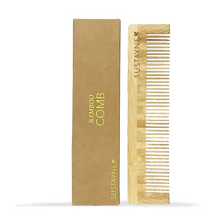 Pente de Bambu em Caixa de Cartão Kraft Ecológica por atacado de Sustayne